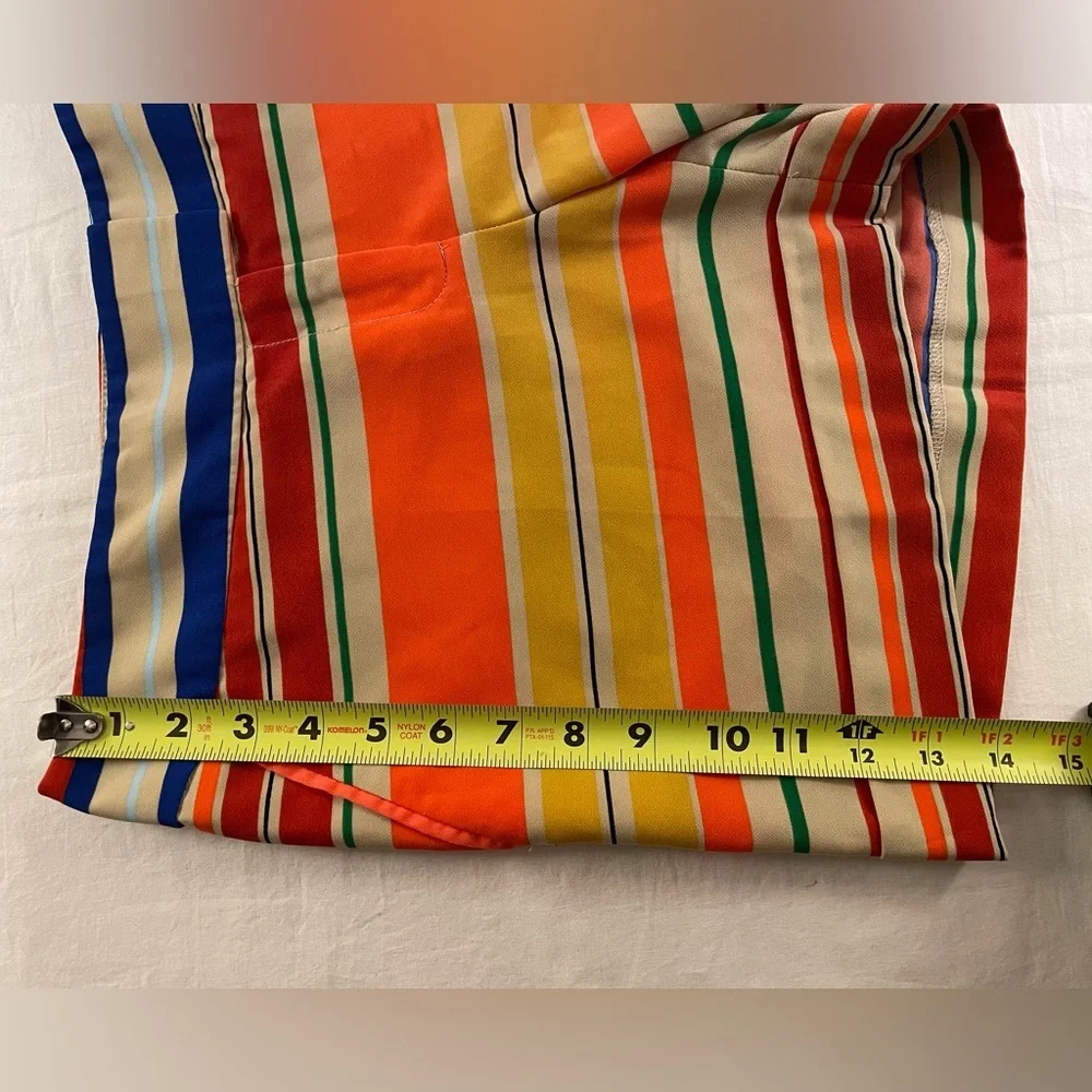 Outback Red Multicolored Striped Dress Shorts Size 10 - Picture 2 of 12